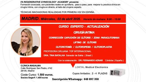 Curso de actualización en cirugía íntima Curso de actualización en cirugía íntima